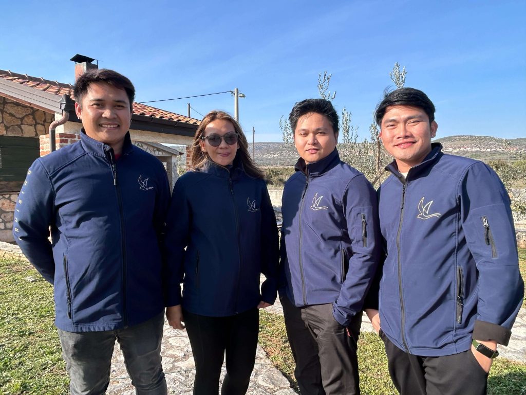 Wranle Josef Palas, Jemarkpoe Lopina, Kris Patrick Marron and Evelyn Marron